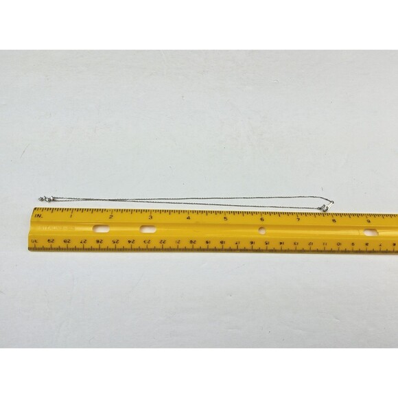 4C Platinum Natural Diamond 4 Stone Necklace - Picture 10 of 12